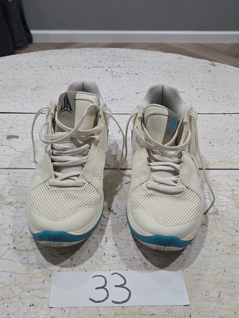Nike Ja 1 Seasonal Vacation Mens Sz 13 Coconut Milk Basketball Shoes DR8785-102
